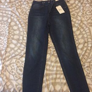 Tahari Dark wash high-rise skinny jeans